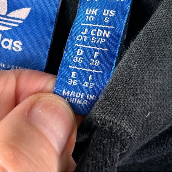 Adidas Trefoil Floral Sleeve Originals Hoodie Sweatshirt Women’s Size Small - Picture 4 of 8